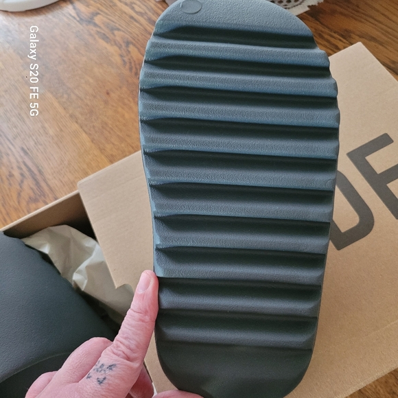 adidas Gray Slide Sandals main image 4